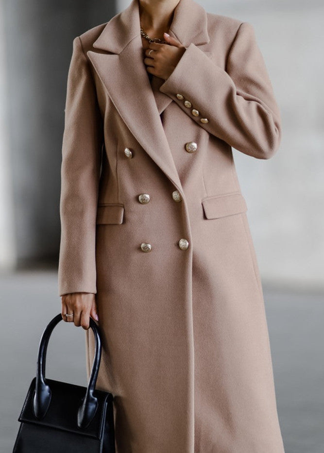Bouclia™ | Veste Longue en Tweed avec Métal