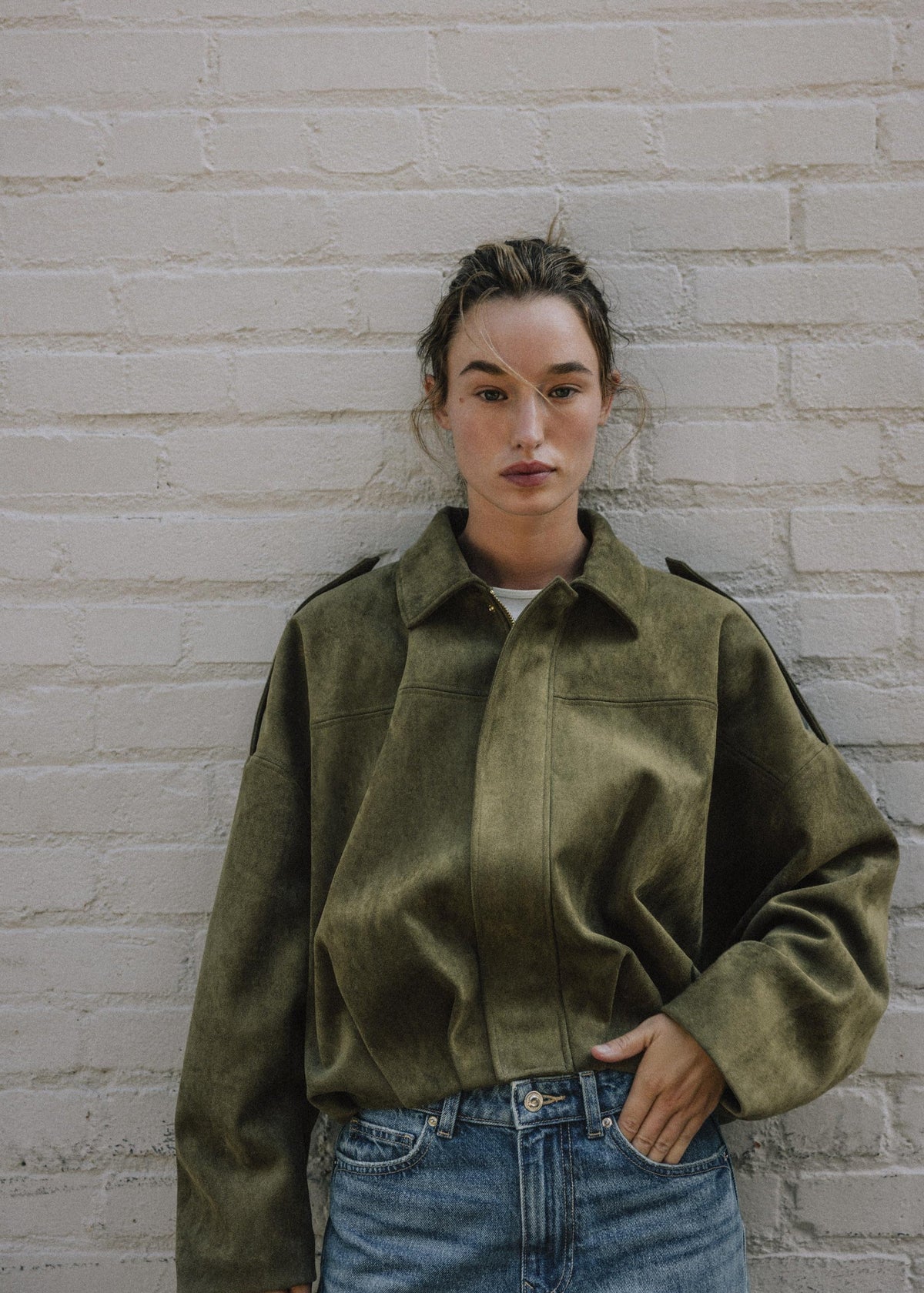 Loréane™ | Veste bomber effet daim