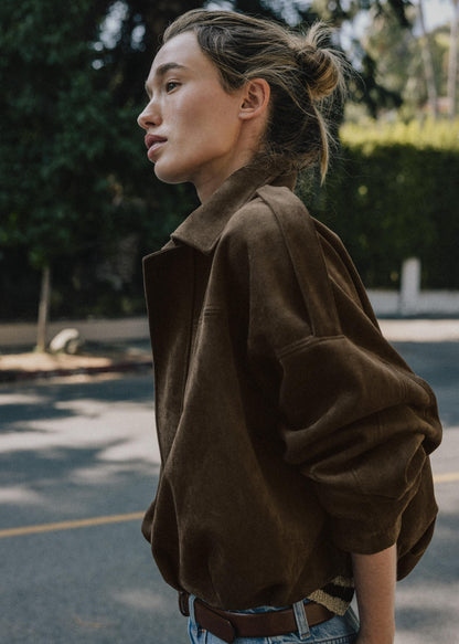 Loréane™ | Veste bomber effet daim