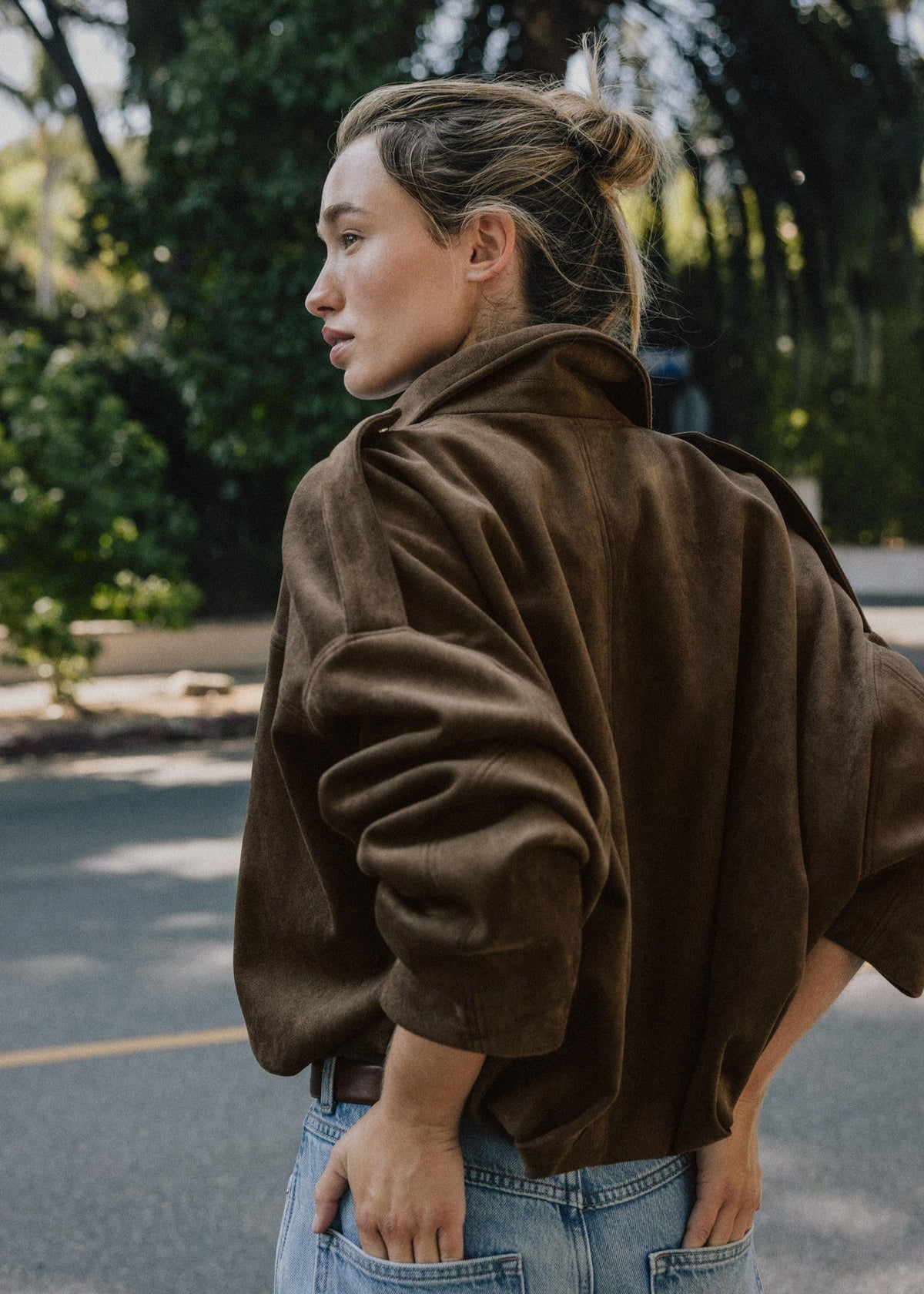 Loréane™ | Veste bomber effet daim