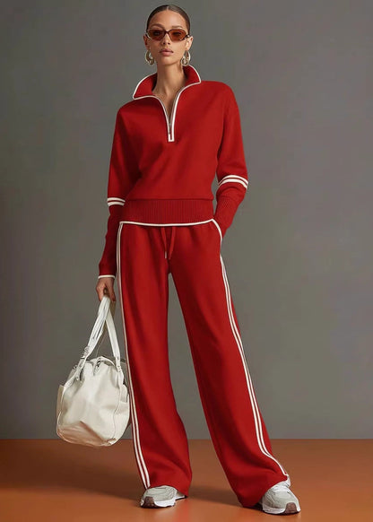 Apolline™ | Ensemble sporty chic rétro 2 pièces