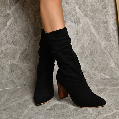Chunkie™ | Bottines à Talon en Suédine