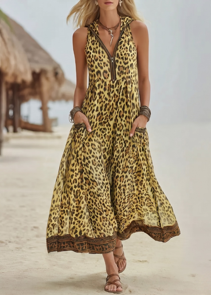 Roaia™ | Robe bohème léopard élégante