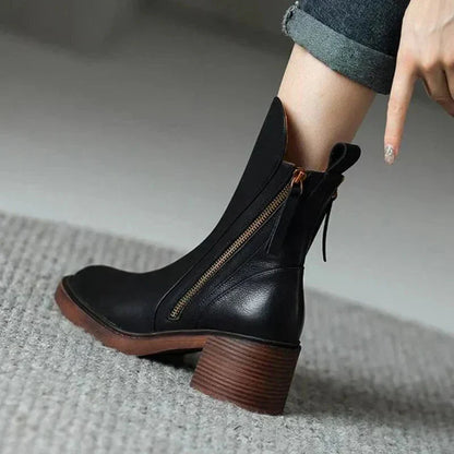 Classibella™ | Bottines Garciel en cuir