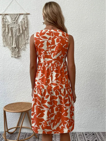 Talya™ | Robe Midi Fleurie Fluide