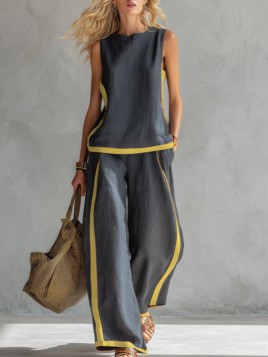 Rasiane™ | Ensemble Élégant en Coton et Lin