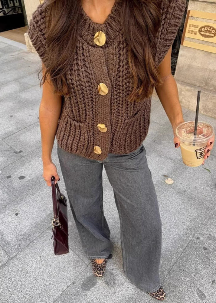 Lauriane™ | Top en Maille Épaisse