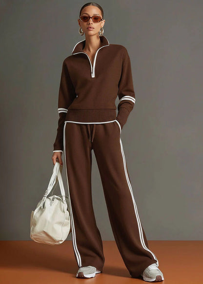 Apolline™ | Ensemble sporty chic rétro 2 pièces