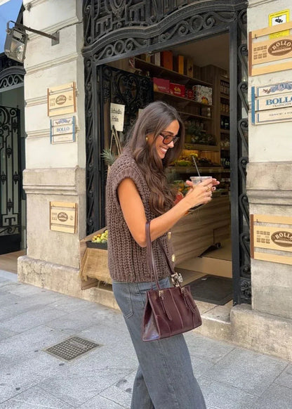 Lauriane™ | Top en Maille Épaisse