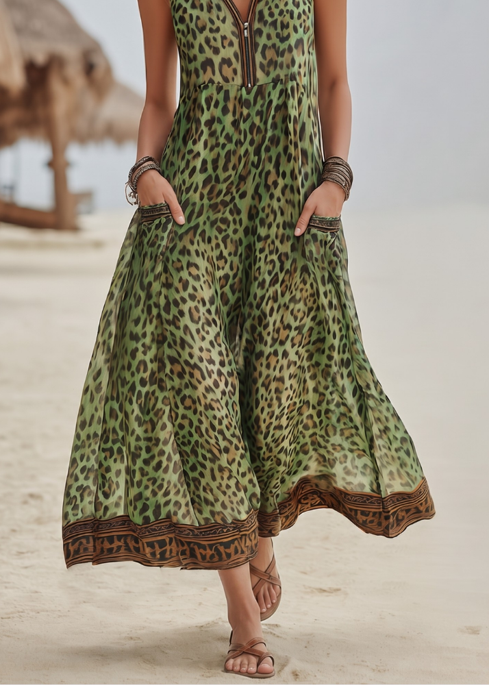 Roaia™ | Robe bohème léopard élégante