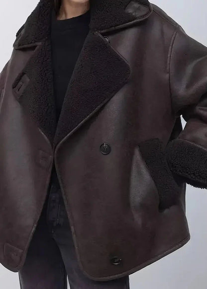 Fiorella™ | Veste longue Effet Cuir