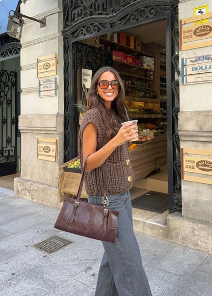 Lauriane™ | Top en Maille Épaisse