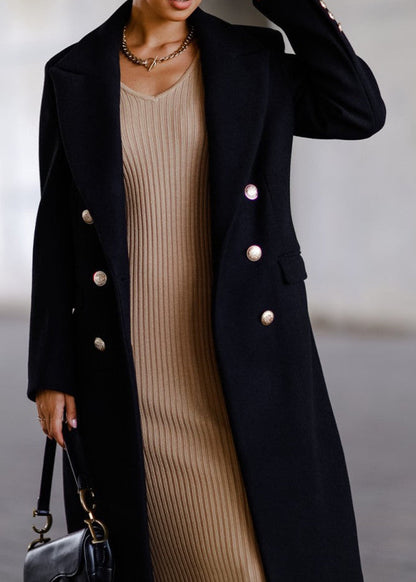 Bouclia™ | Veste Longue en Tweed avec Métal