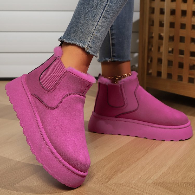 Gwendoline™ | Bottes d'Hiver Chaudes à Semelles Épaisses