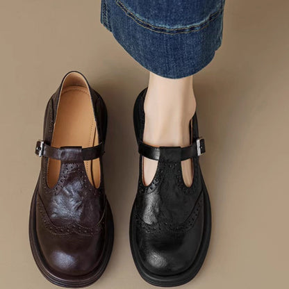Hermine™ | Chaussures Élégantes Mary Janes en Cuir