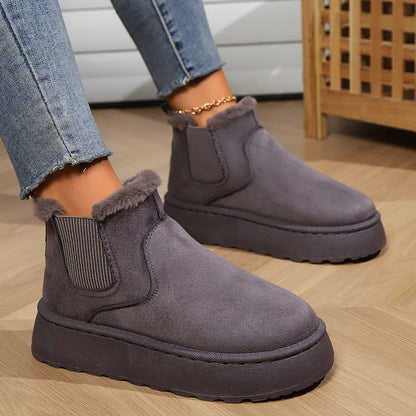 Gwendoline™ | Bottes d'Hiver Chaudes à Semelles Épaisses