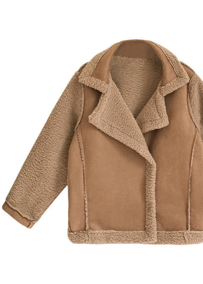 Violaine™ | Veste en suédine d'agneau
