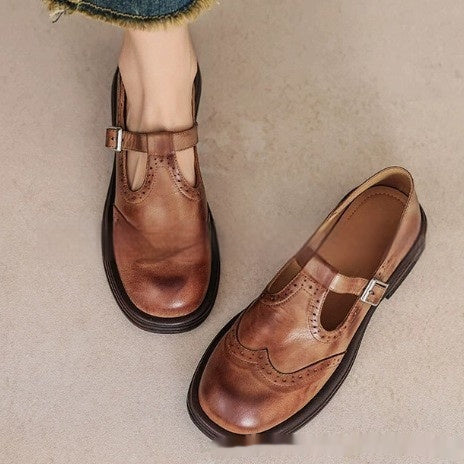 Hermine™ | Chaussures Élégantes Mary Janes en Cuir