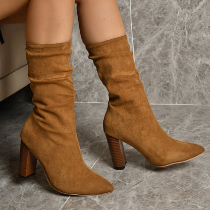 Chunkie™ | Bottines à Talon en Suédine