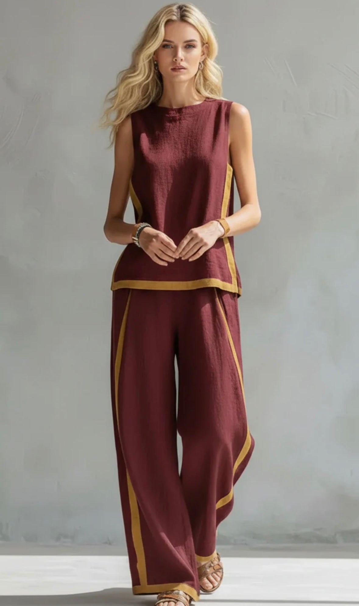 Rasiane™ | Ensemble Élégant en Coton et Lin