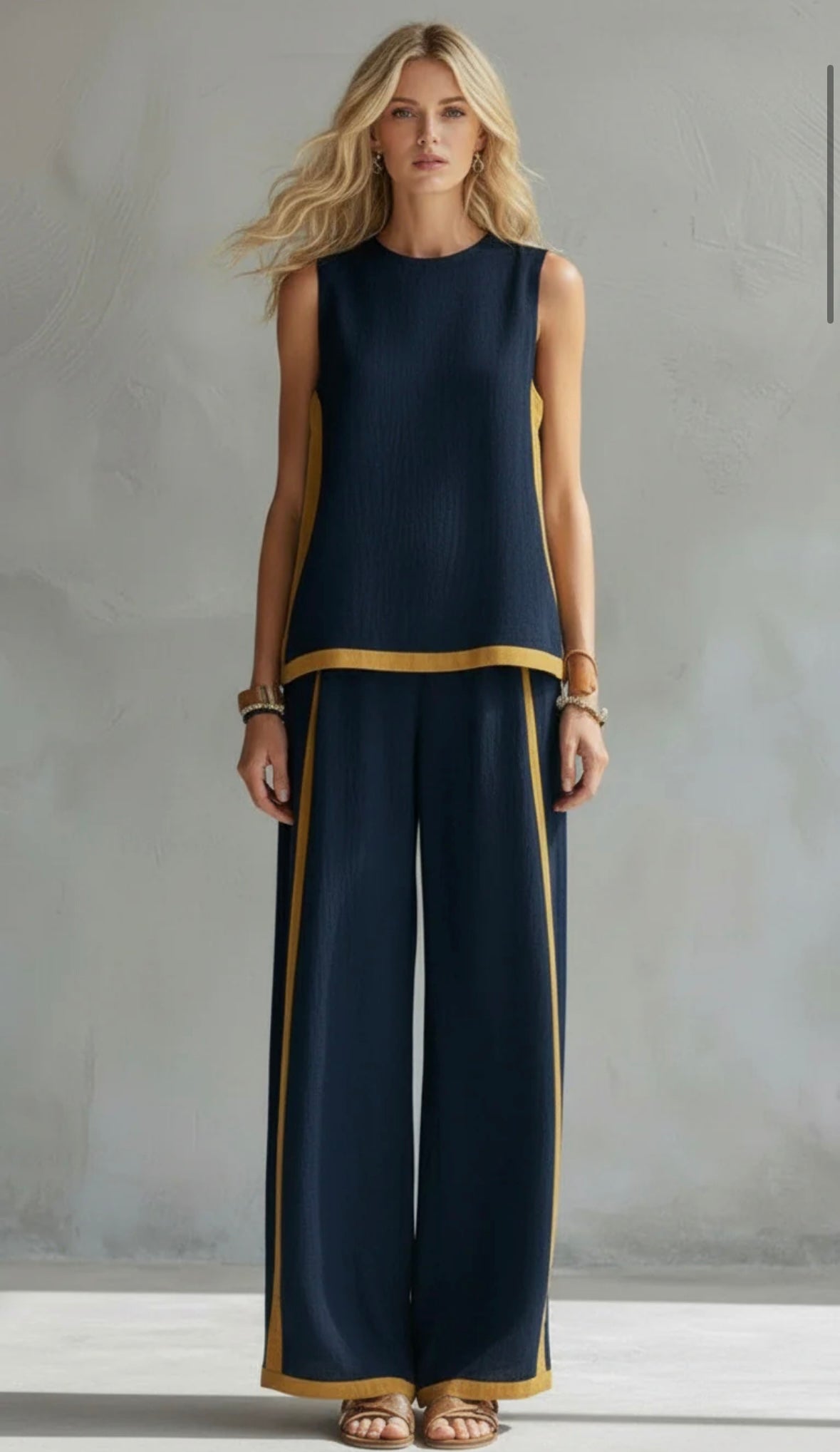 Rasiane™ | Ensemble Élégant en Coton et Lin