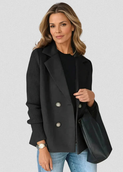 Élyne™ | Blazer à Manches Tricotées