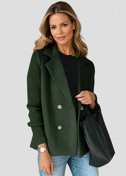 Élyne™ | Blazer à Manches Tricotées
