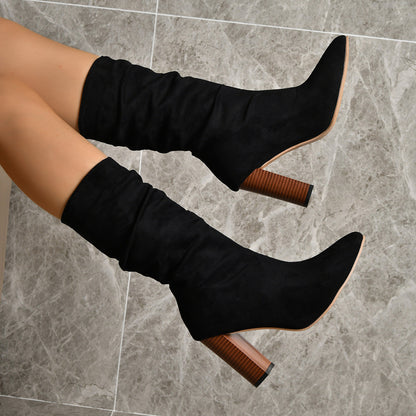 Chunkie™ | Bottines à Talon en Suédine