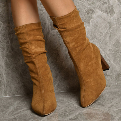 Chunkie™ | Bottines à Talon en Suédine