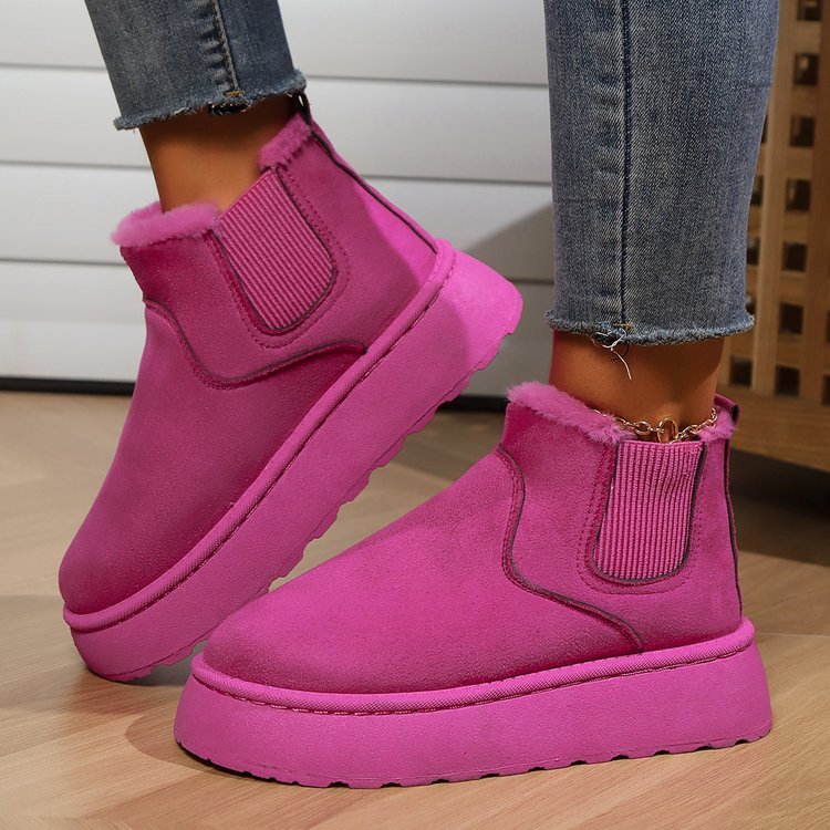 Gwendoline™ | Bottes d'Hiver Chaudes à Semelles Épaisses
