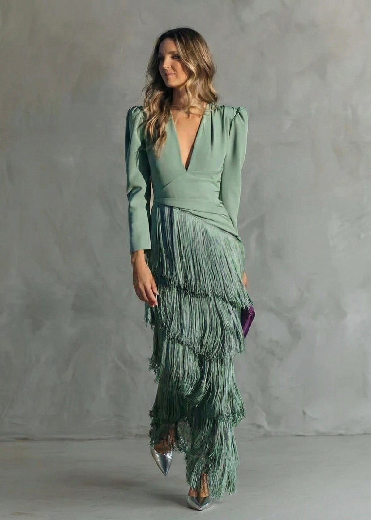 Claria™ | Robe Élégante à Franges