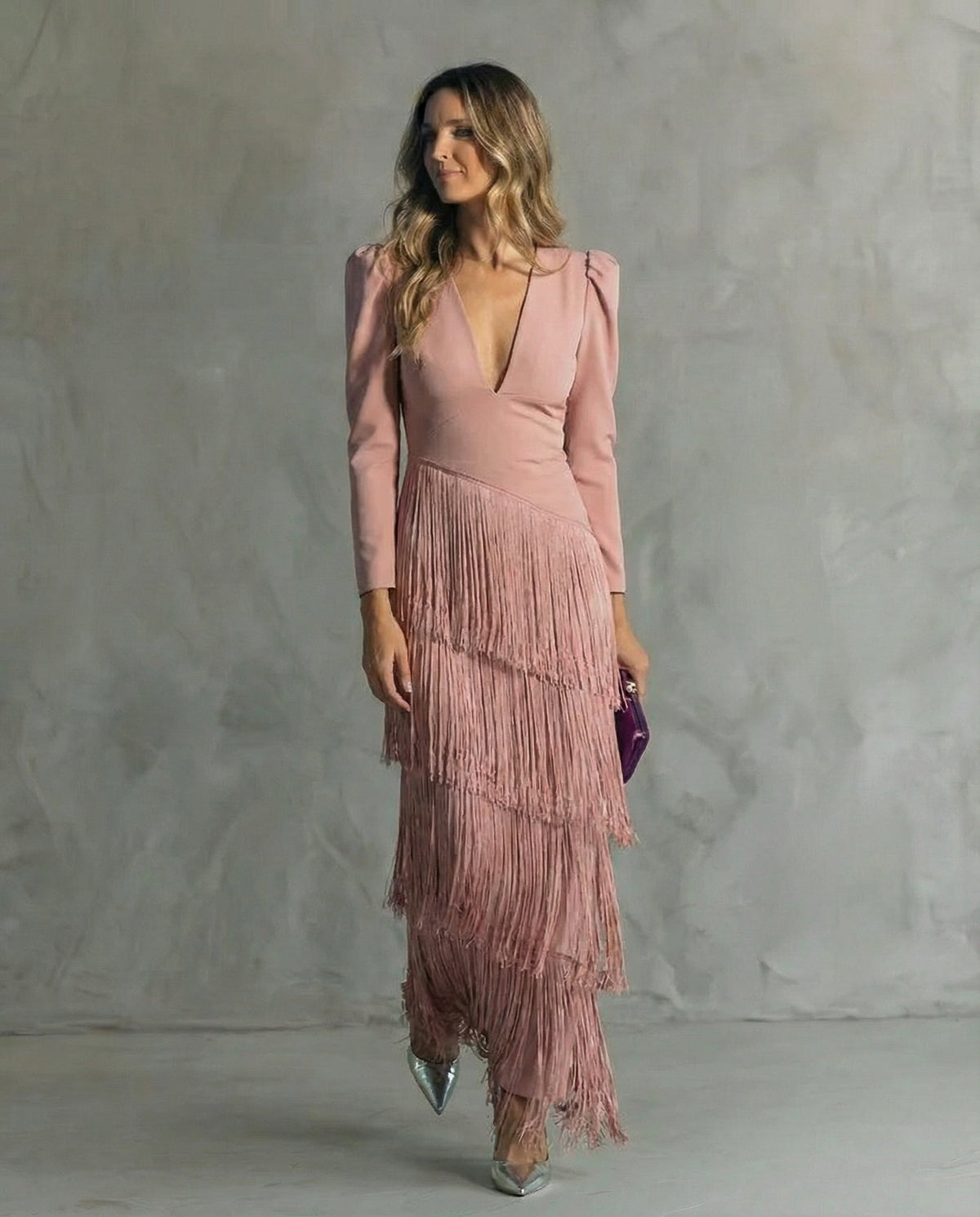 Claria™ | Robe Élégante à Franges