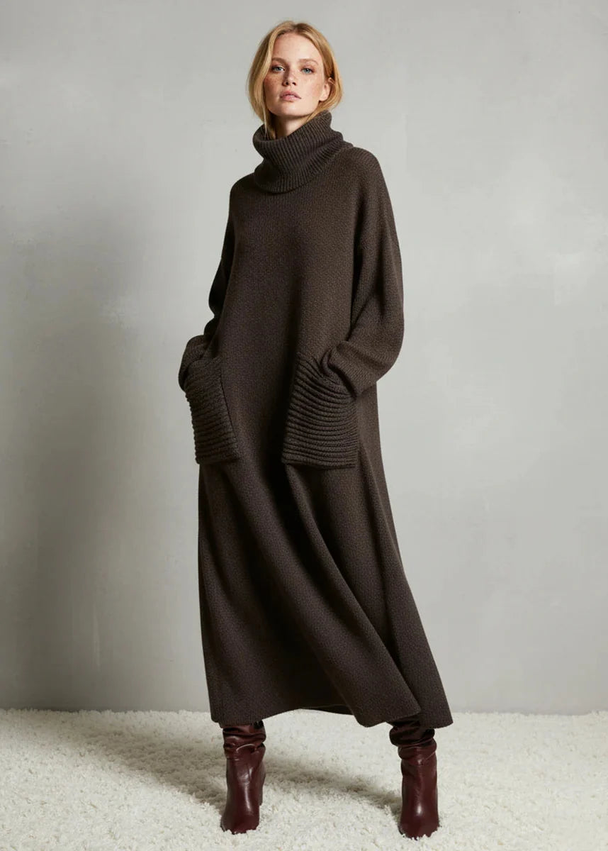 Éliane™ | Robe Maille Fluide Hiver