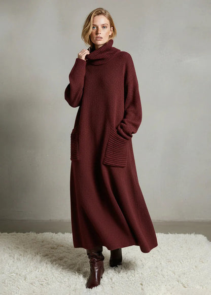Éliane™ | Robe Maille Fluide Hiver
