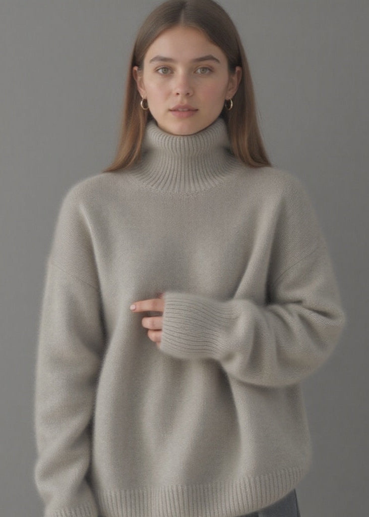 Roula™ | Pull Col Oversize en Cachemire