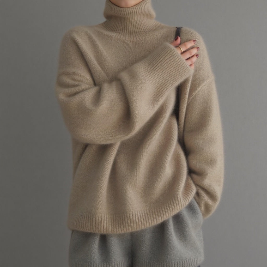 Roula™ | Pull Col Oversize en Cachemire
