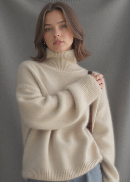 Roula™ | Pull Col Oversize en Cachemire