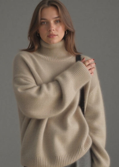 Roula™ | Pull Col Oversize en Cachemire