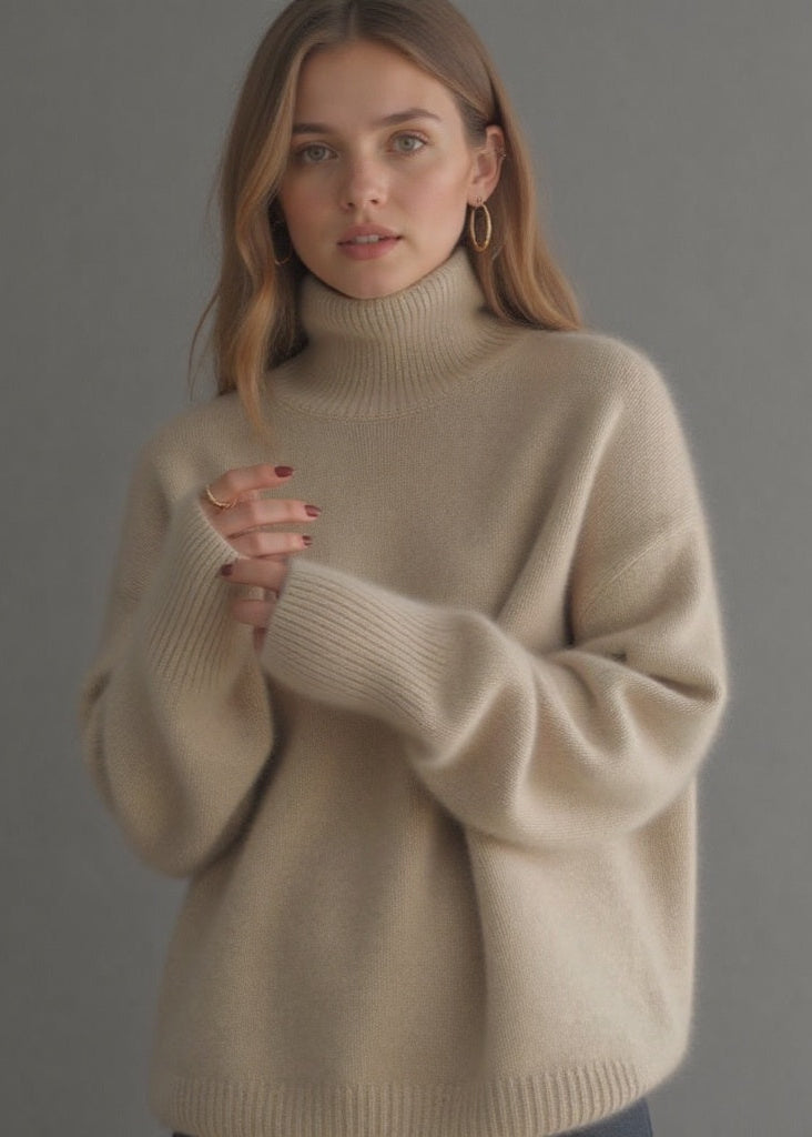 Roula™ | Pull Col Oversize en Cachemire