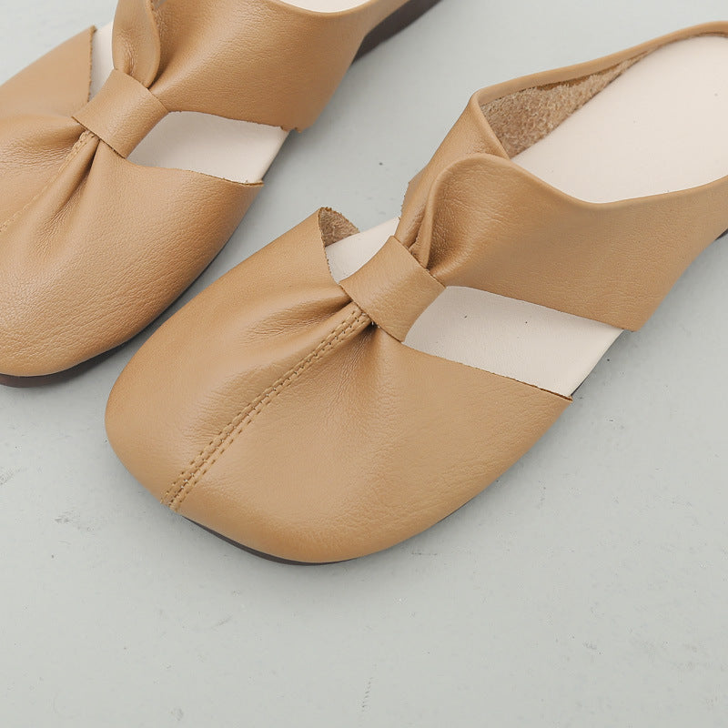 Élisa™ | Sandales Mules plates nouées élégantes